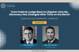 From Federal Judge Back To Litigator